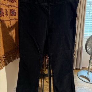 Free People Black Velvet Pants